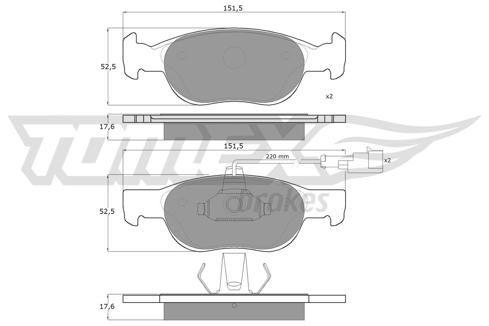 TOMEX Brakes TX 10-711 Sada...